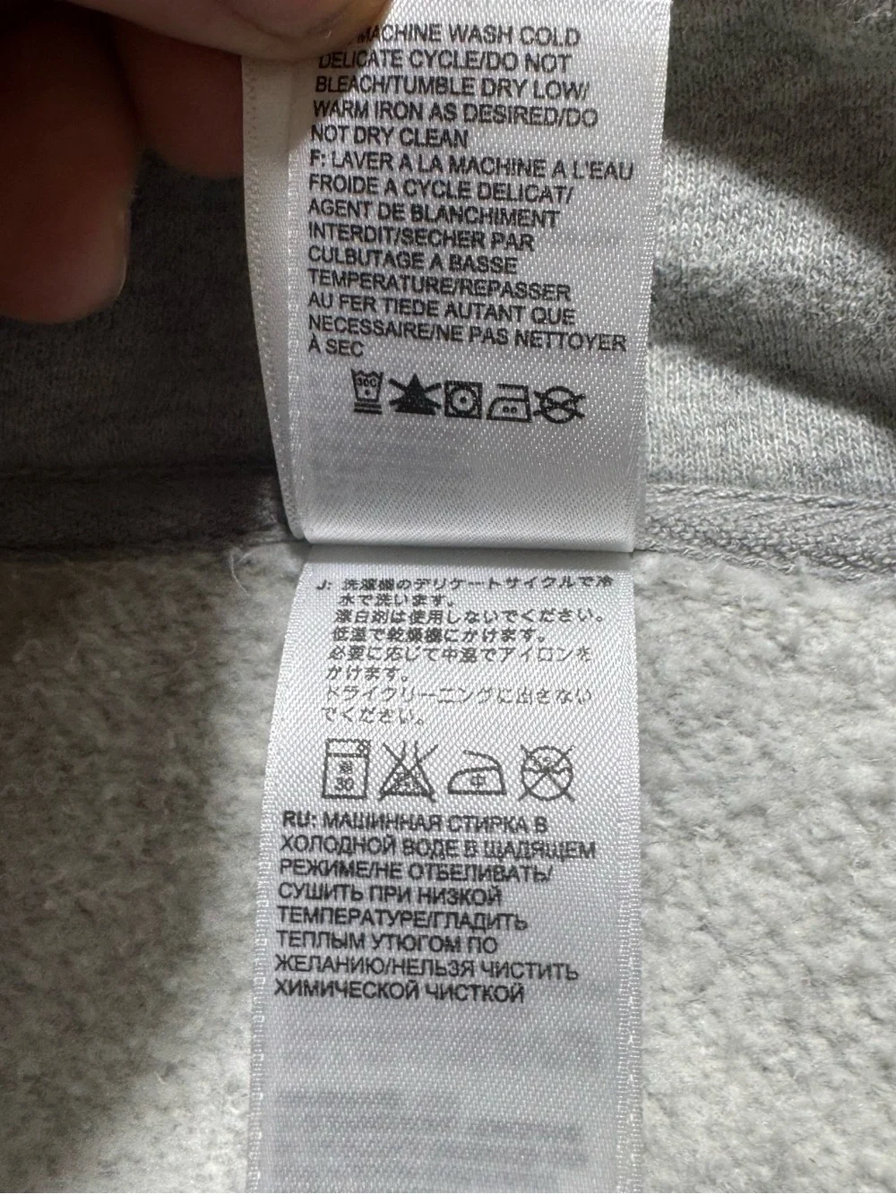 The North Face Jacket Mens XL Gray Full Zip Snap Buttons Fleece Lined Pockets